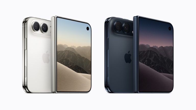 iPhone Duo اولین آیفون تاشو اپل در رنگ‌های Star White و Night Sky